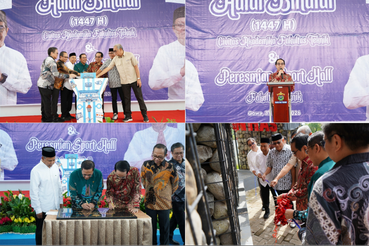 Halal Bi Halal FT Unhas Dirangkaikan Peresmian Sport Hall, Engineer Building, dan SPKLU