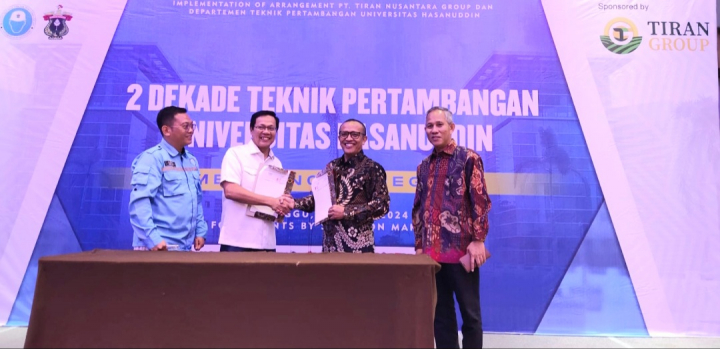 Rayakan Dua Dekade Teknik Pertambangan, Fakultas Teknik Universitas Hasanuddin Jalin Kerjasama dengan PT Tiran.