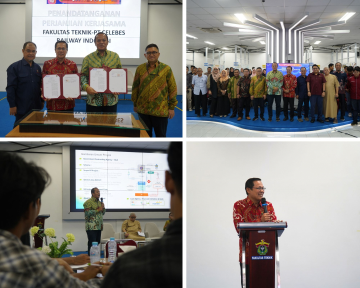 Gelar Kuliah Tamu dan Penandatanganan MoA, Fakultas Teknik Universitas Hasanuddin Jalin Kerjasama dengan PT Celebes Railway Indonesia.
