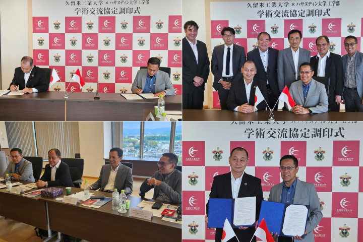 Fakultas Teknik Unhas Jalin Kerja Sama Strategis dengan Kurume Institute of Technology di Jepang