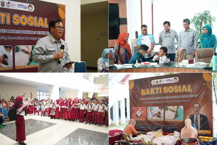 Fakultas Teknik Unhas Gelar Bakti Sosial Dies Natalis ke-65 “Bersama Teknik Peduli, Bersama Teknik Kita Berbagi”