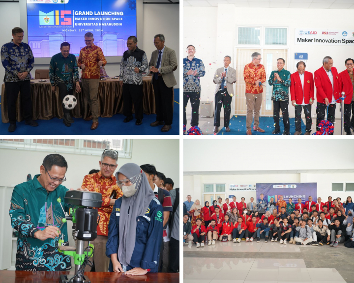 Suguhkan Wadah Inovasi Mahasiswa, Universitas Hasanuddin bekerjasama dengan HEPI USAID Resmikan Maker Innovation Space di Fakultas Teknik.