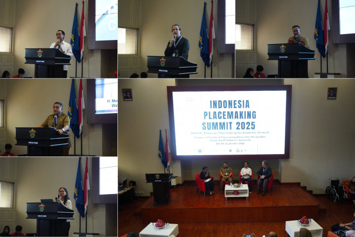 Departemen Perencanaan Wilayah dan Kota Fakultas Teknik Unhas dan Walkable Placemaking Indonesia Gelar Indonesia Placemaking Summit 2025