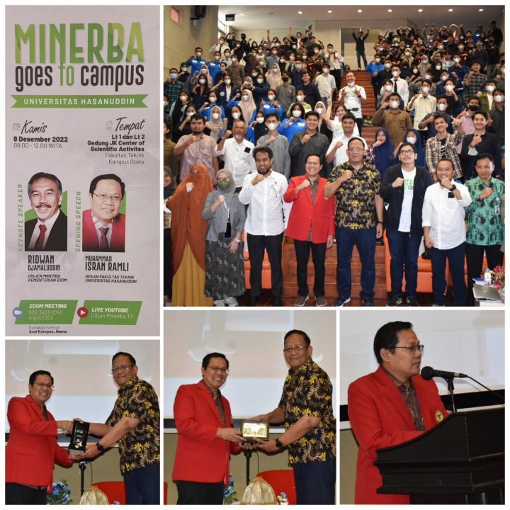 Fakultas Teknik UNHAS Kerjasama Kementerian ESDM laksanakan MINERBA GOES TO CAMPUS