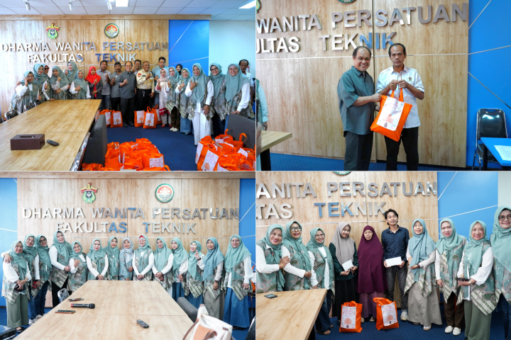 Dharma Wanita Persatuan Fakultas Teknik Unhas Gelar Amaliah Ramadan dengan Berbagi Sembako